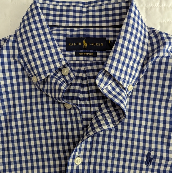 Polo Ralph Lauren men's medium performance button down shirt poly - Picture 3 of 4